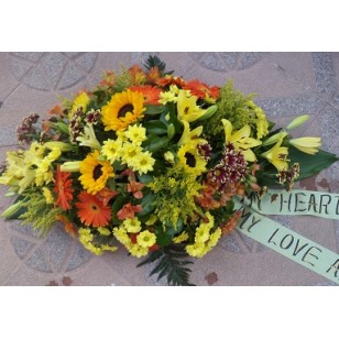 Funeral Fresh Flower Arrangement > SUNSET Nr 509